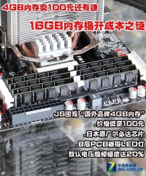4GB内存卖100元还有赚 揭开成本之谜 