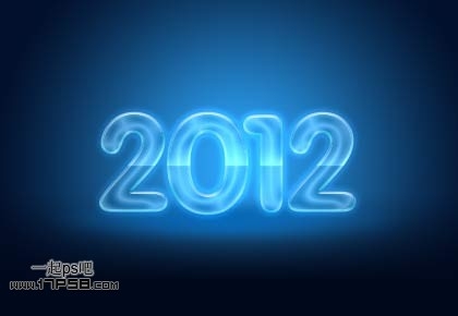 2012新年贺卡 ps教程