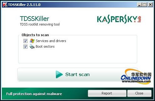 Kaspersky TDSSKiller功能界面